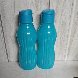 Tupperware Freeze Turquoise Hydration Bottles - Pair